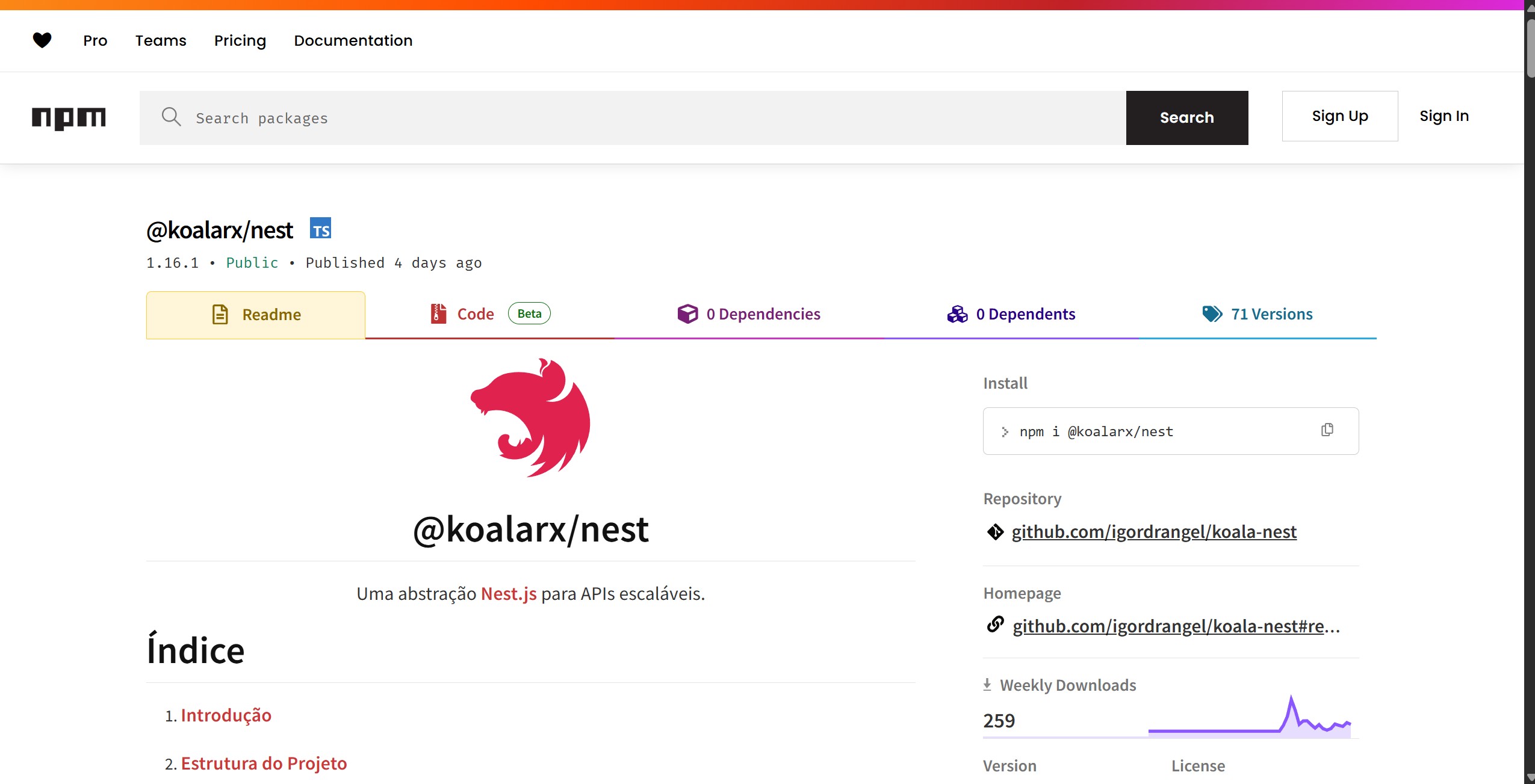 Uma biblioteca para aplicações NestJS utilizando o padrão DDD.